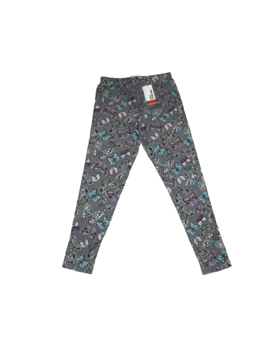 Epic Threads girls butterfly leggings-gray with gold sparkle-size XL-NWT